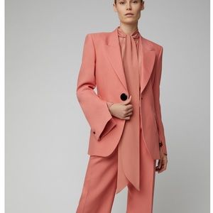 Petar Petrov wool silk blazer and cropped pants suit